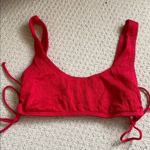 Hollister Red swim top!